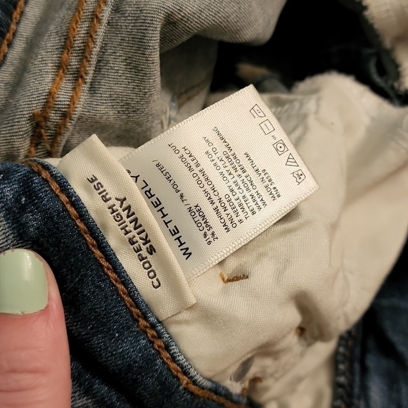 Whetherly Cooper Distressed High Waist Skinny Jeans in Medium Brienz - Picture 13 of 14